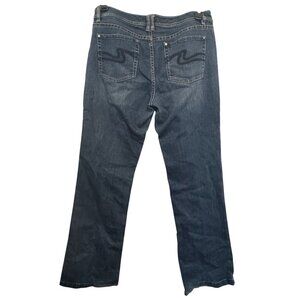 White House Black Market Womens Bootcut Jeans 8R Dark Wash Stretch